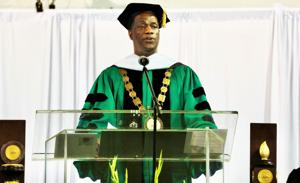 Dr. Ronnie Hopkins feels that God has placed him in the right place at the right time as the leader of Voorhees University. ...